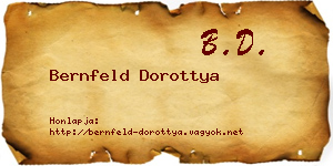 Bernfeld Dorottya névjegykártya